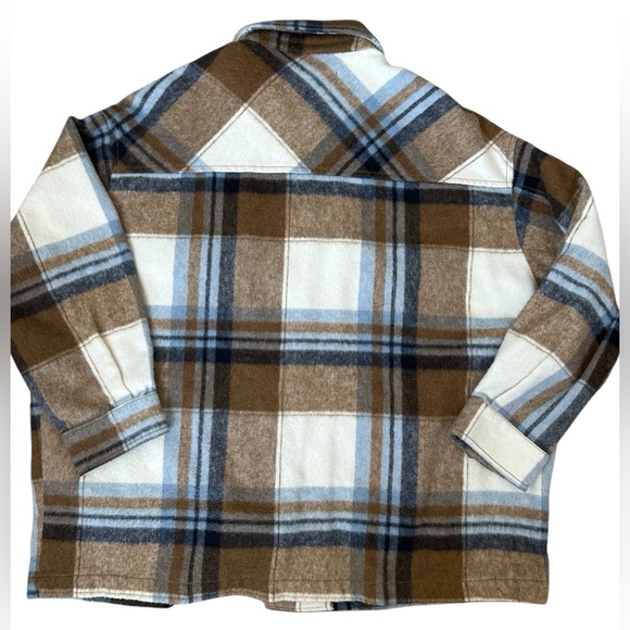 ZARA women’s wool blend oversized shacket size XL - Picture 4 of 13